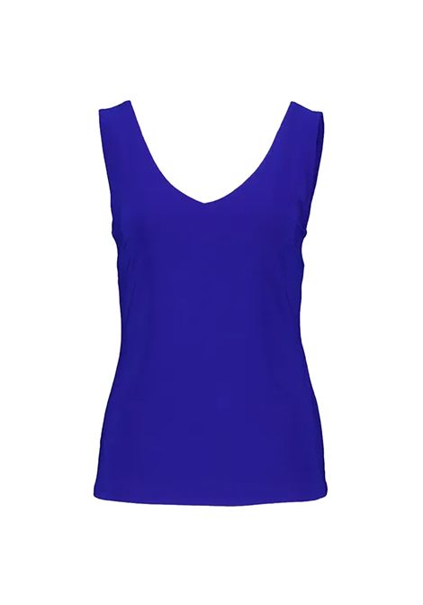 Canotta Joseph Ribkoff donna 201546S25 Blu aderente tinta unita scollo a v JOSEPH RIBKOFF | Canotte | 201546S252922